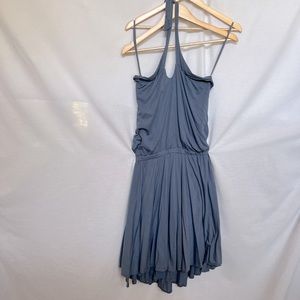Three Dots Blue/Gray Midal Blend Super Soft Halter Dress.  Size S